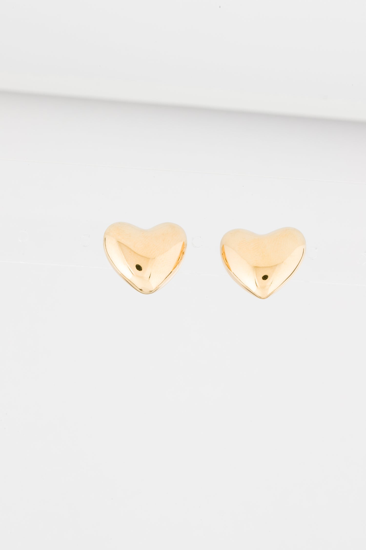 Annika Inez Small Voluptuous Heart Stud Earrings