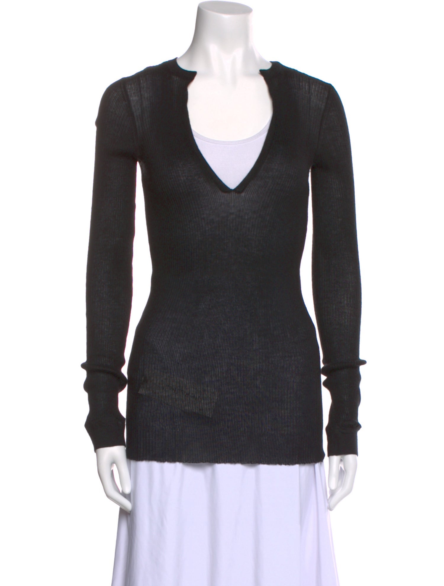 BY. Bonnie Young Cashmere V-Neck Top