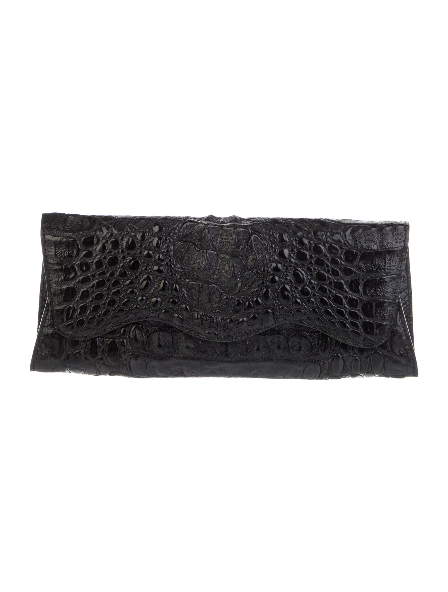 Byron New York Crocodile Clutch Black Clutches, Handbags BYNWW20245