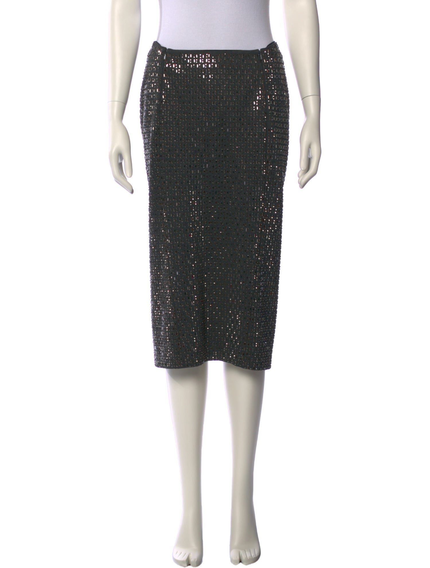 Byron New York Sequin Embellishments Knee-Length Skirt