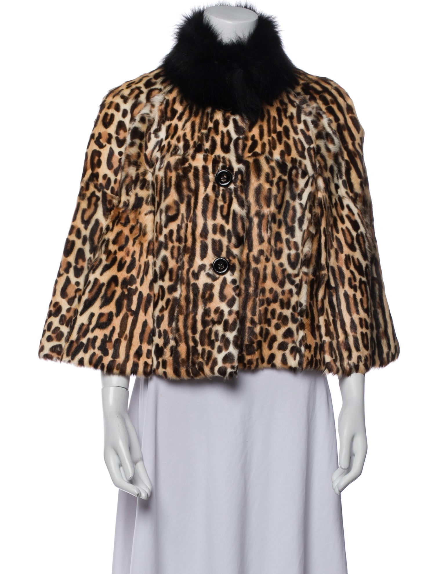 Byteso Fur Animal Print Jacket