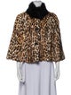 Byteso Fur Animal Print Jacket