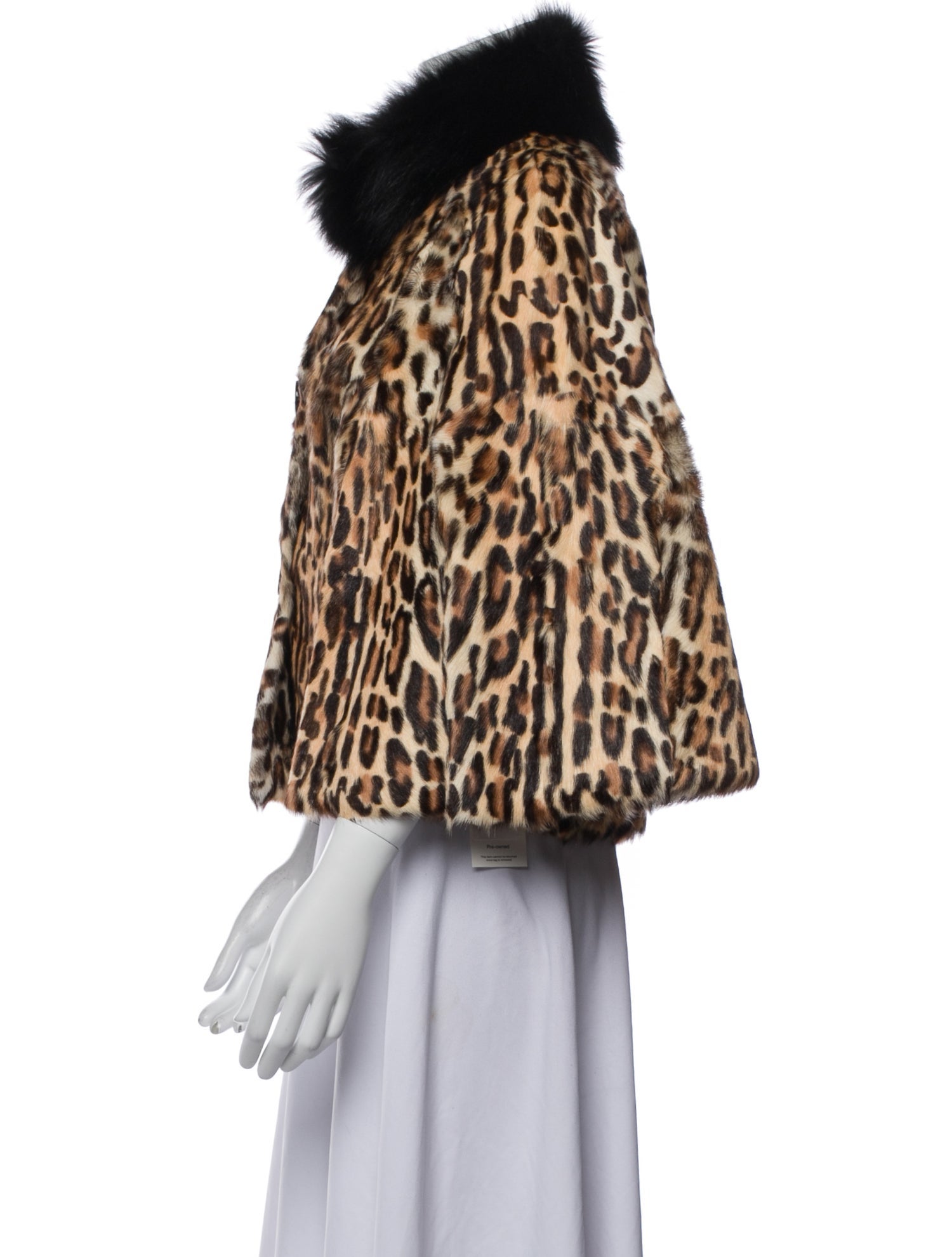 Byteso Fur Animal Print Jacket