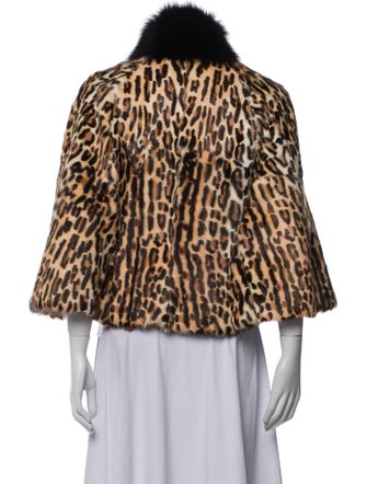 Byteso Fur Animal Print Jacket