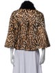 Byteso Fur Animal Print Jacket