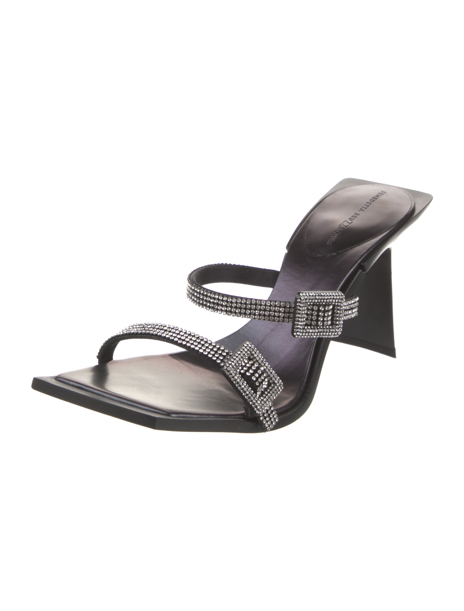 Benedetta Bruzziches Leather Printed Slides