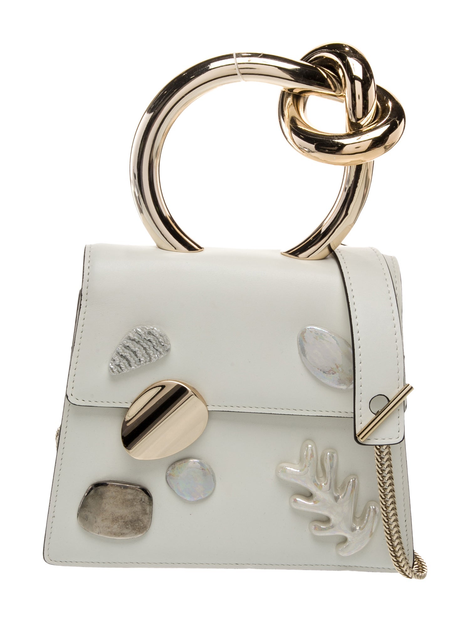 Benedetta Bruzziches Leather Top Handle Bag