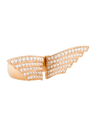 Carla Amorim 18K Diamond 'Wing' Cocktail Ring