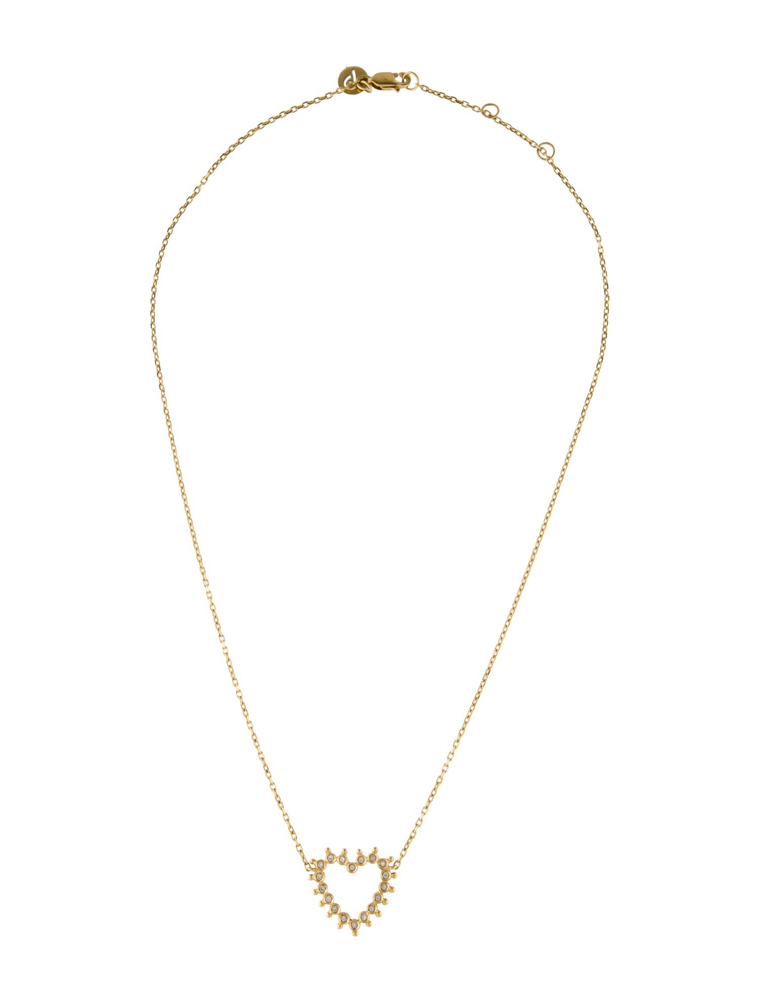 Carla Amorim 18K Diamond Heart Pendant Necklace