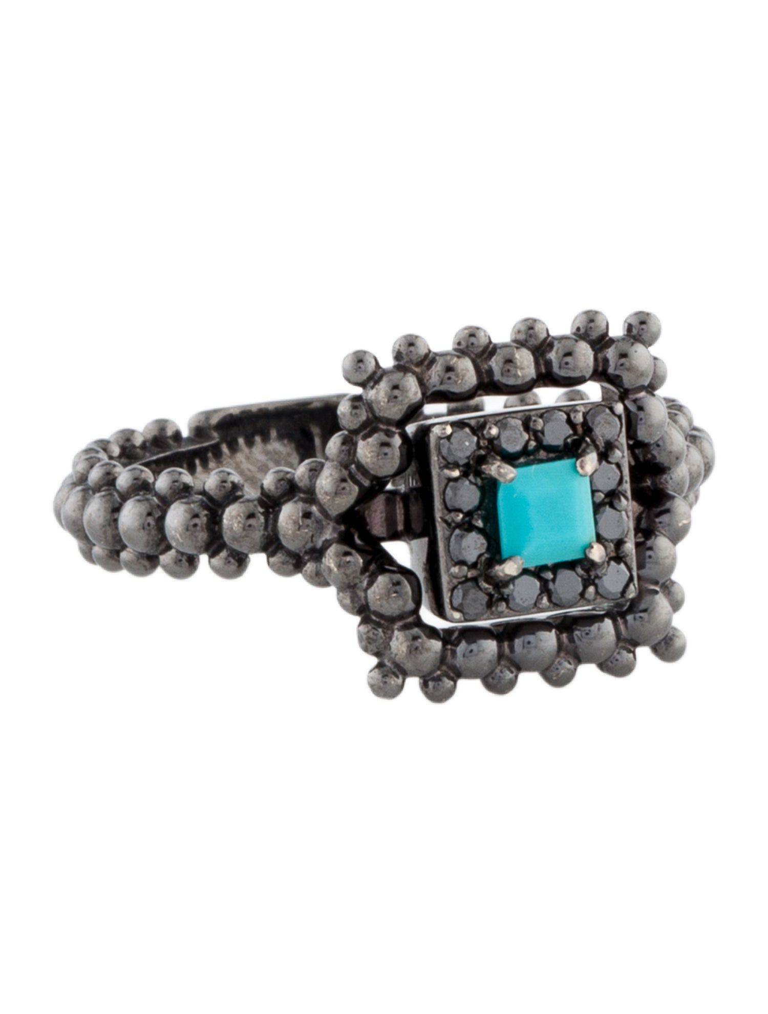 Carla Amorim 18K Diamond & Turquoise Cocktail Ring