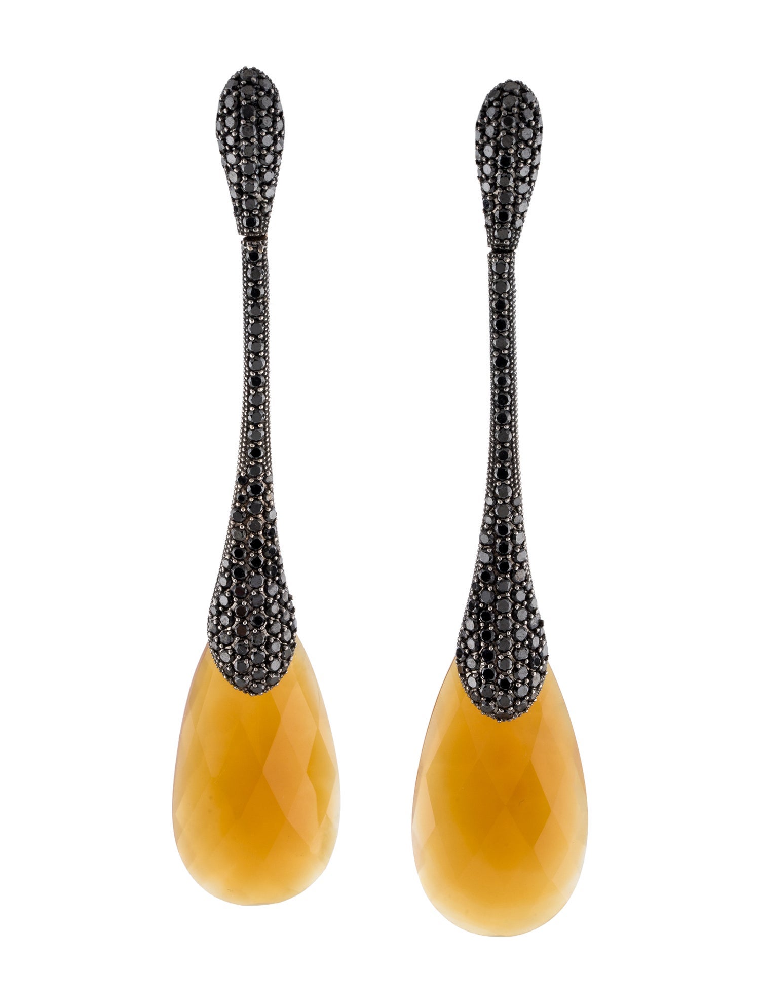 Carla Amorim 18K Chalcedony & Diamond Drop Earrings