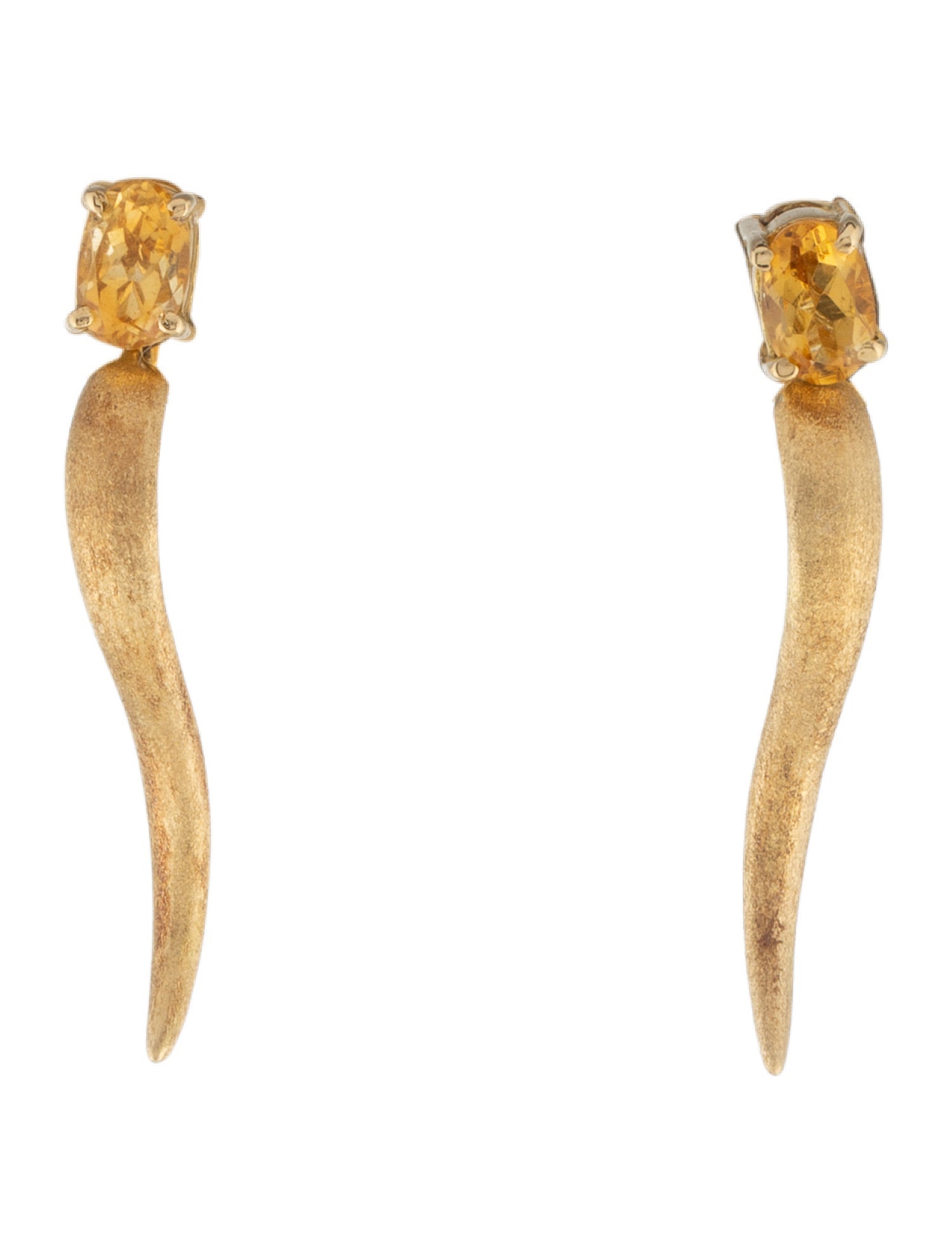 Carla Amorim 18K Citrine Drop Earrings