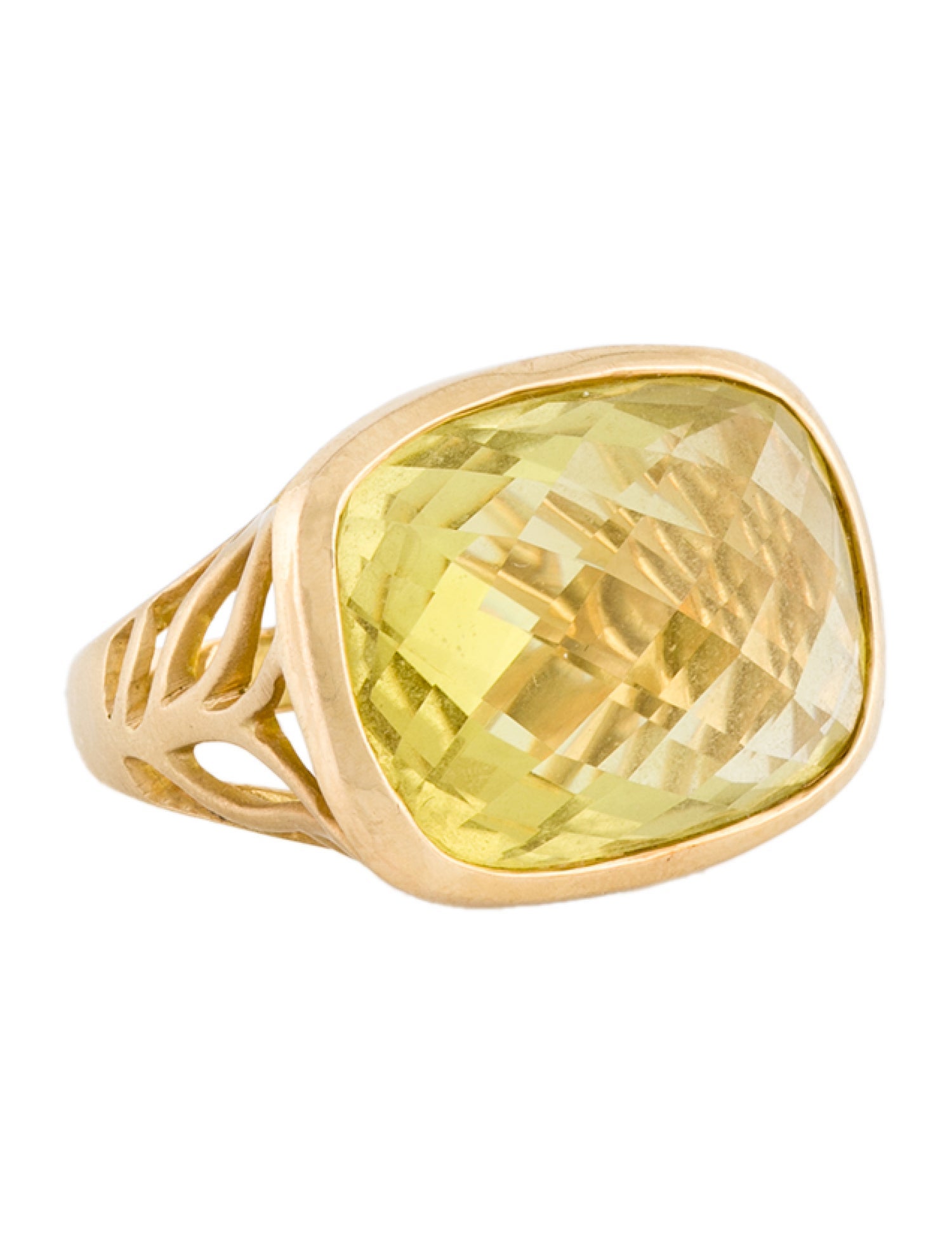 Carelle 18K Quartz Ring
