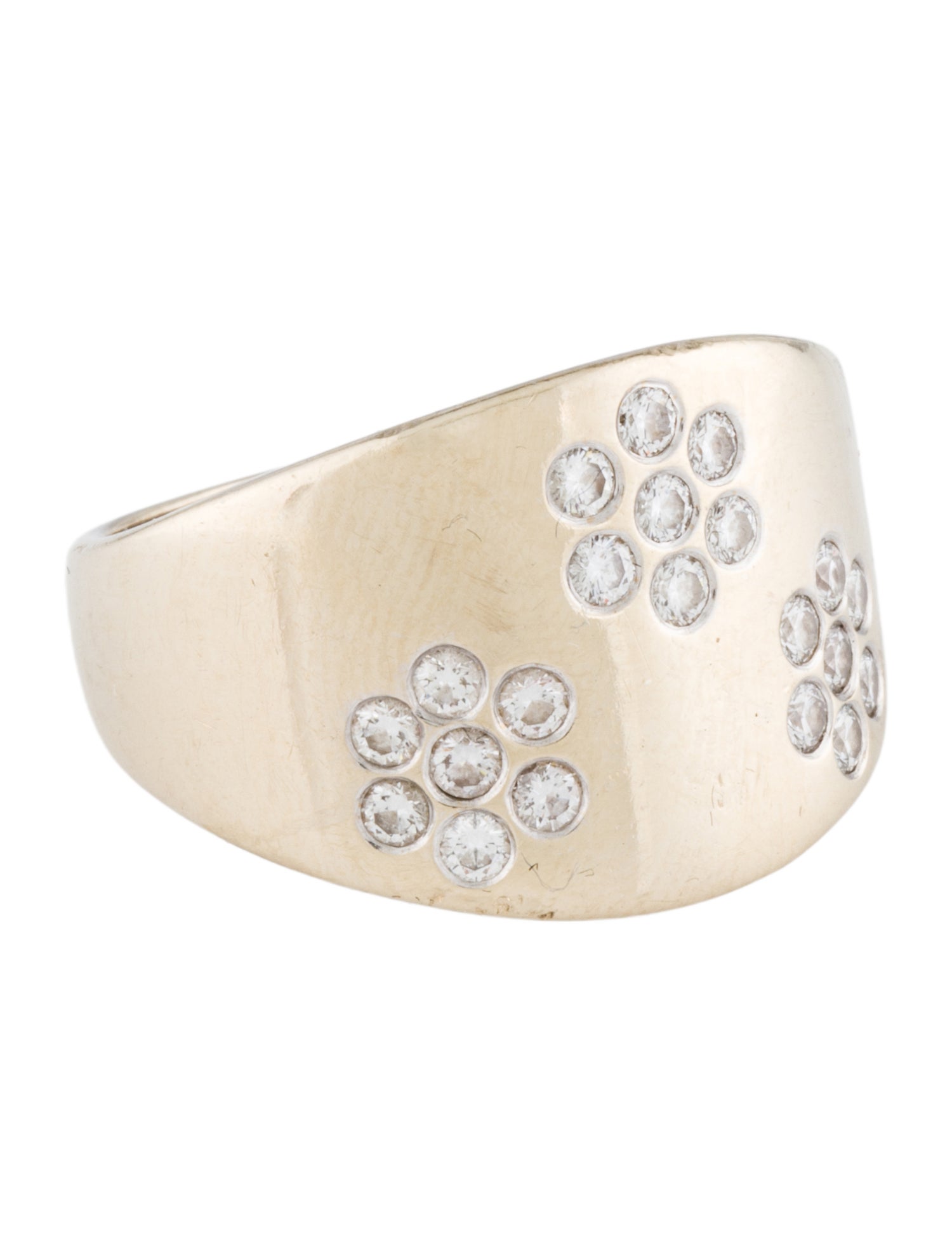 Carelle 18K Diamond Cigar Band