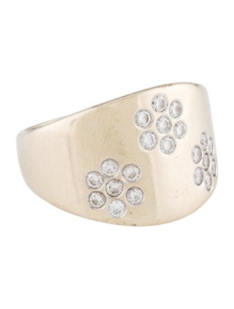 Carelle 18K Diamond Cigar Band