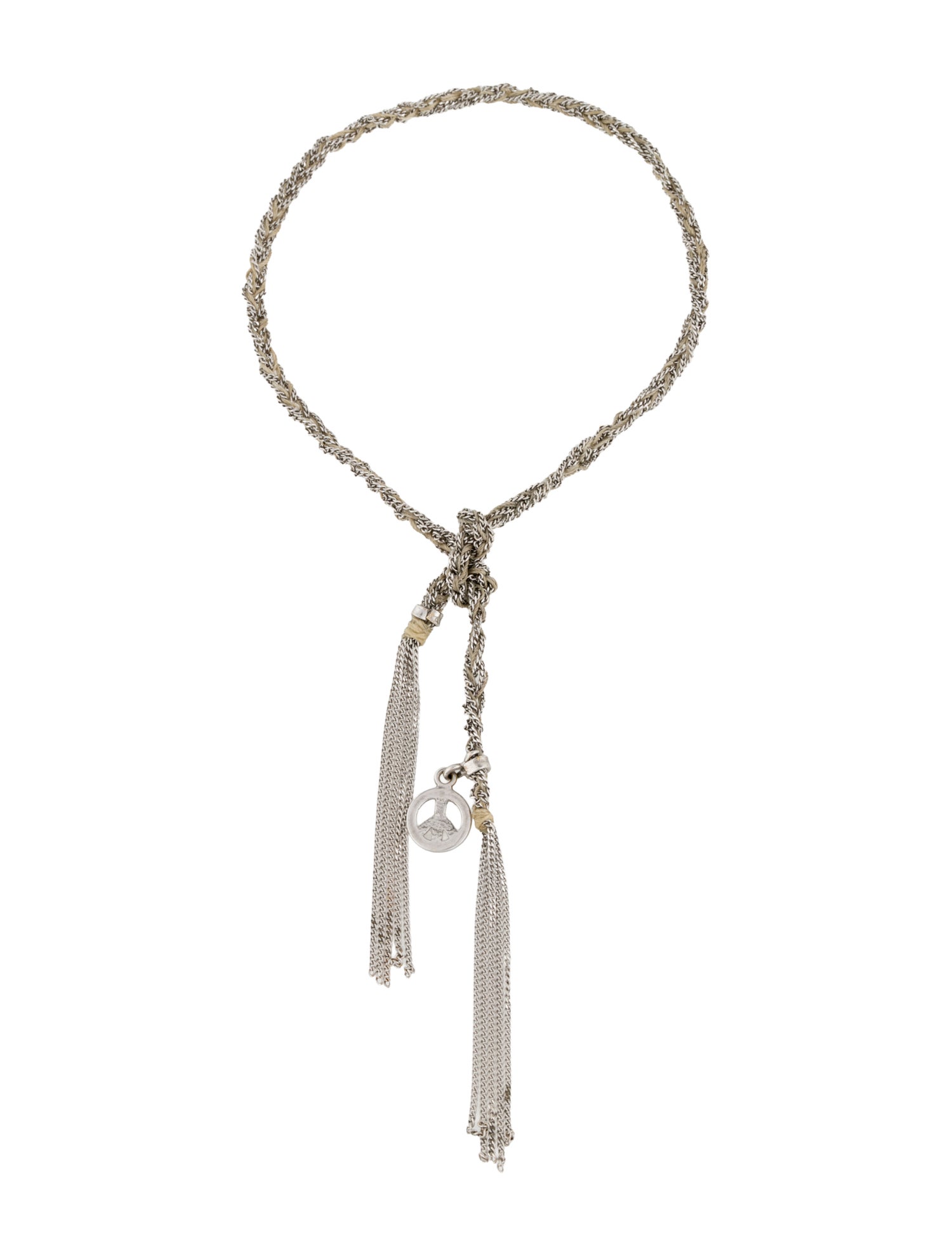 Carolina Bucci 18K Lucky Bracelet With Peace Charm