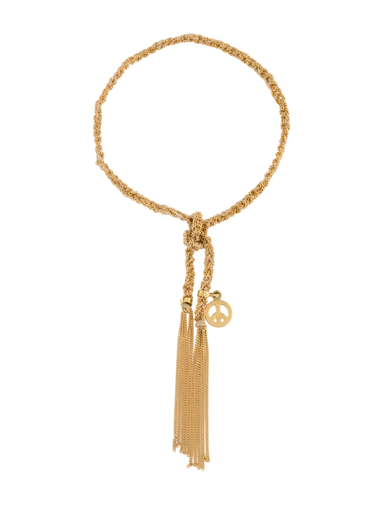 Carolina Bucci 18K Peace Charm Lucky Bracelet
