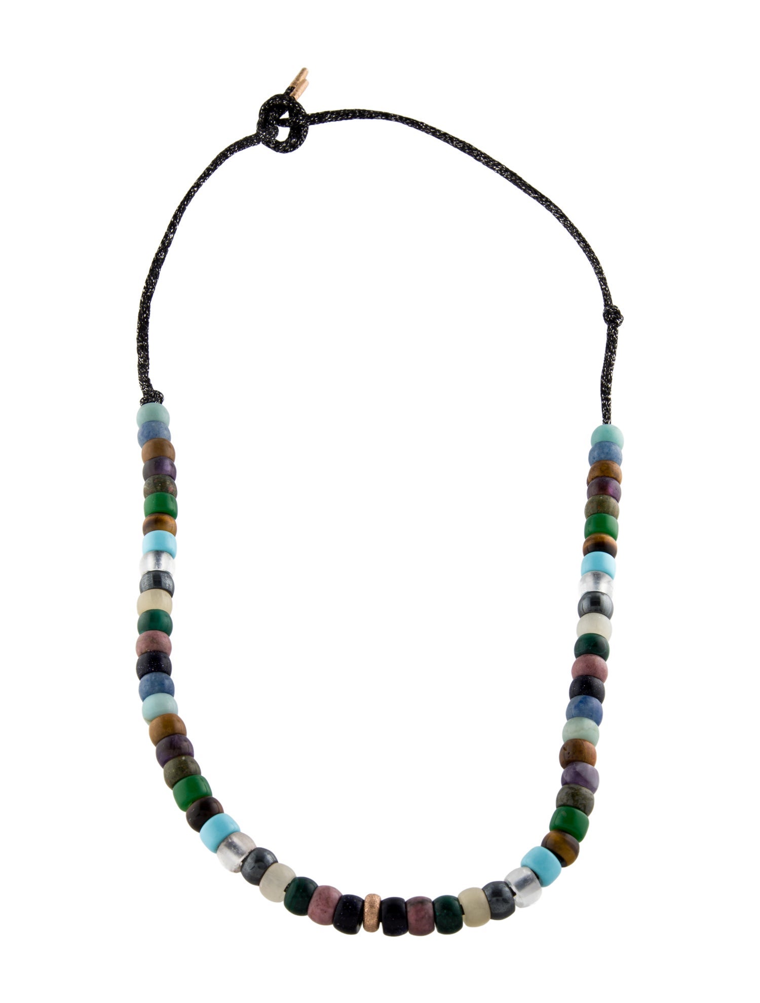 Carolina Bucci 18K Forte Beads Moonbow Multi-Stone Bead Strand Necklace