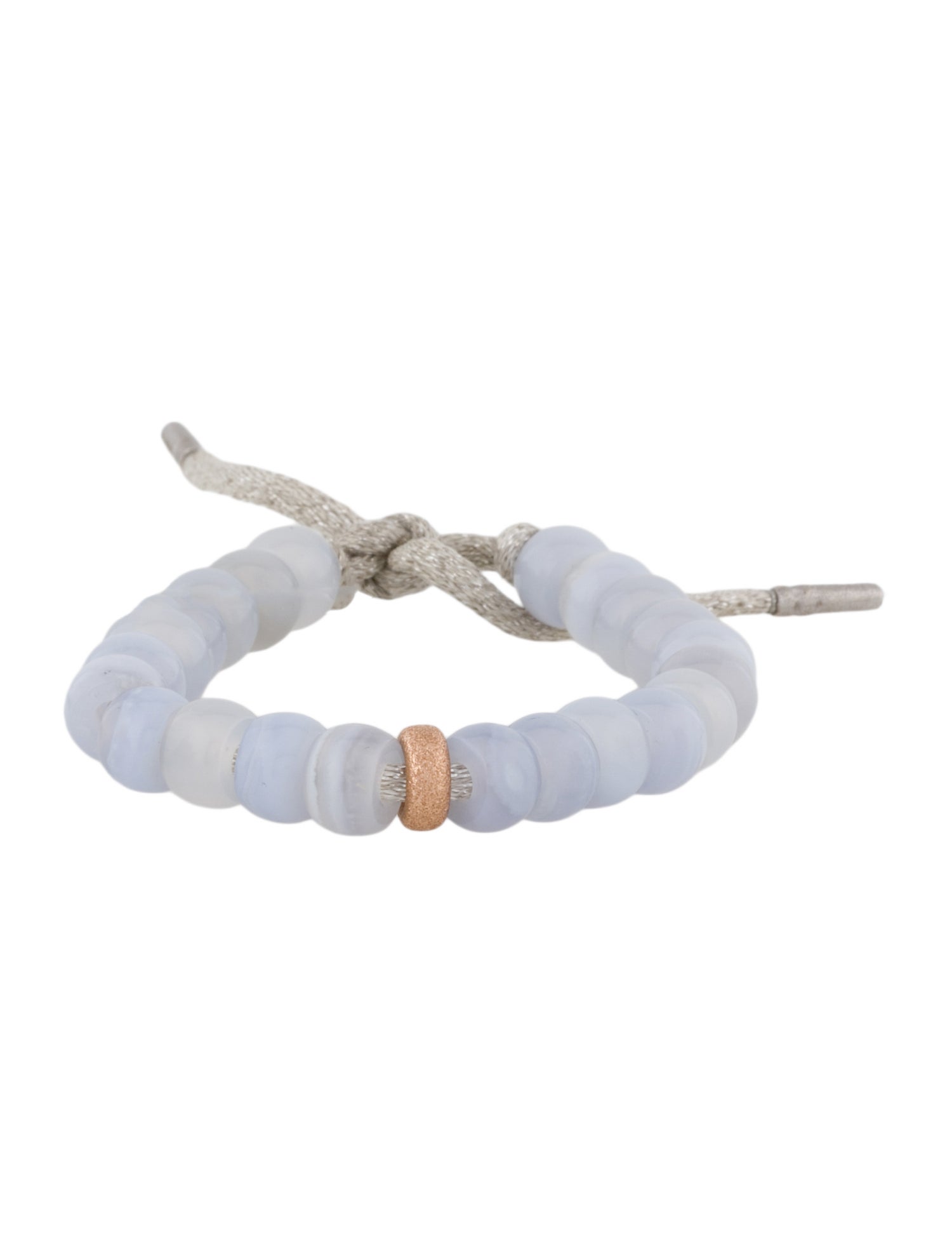 Carolina Bucci 18K Blue Lace Agate & Chalcedony FORTE Beads Bracelet