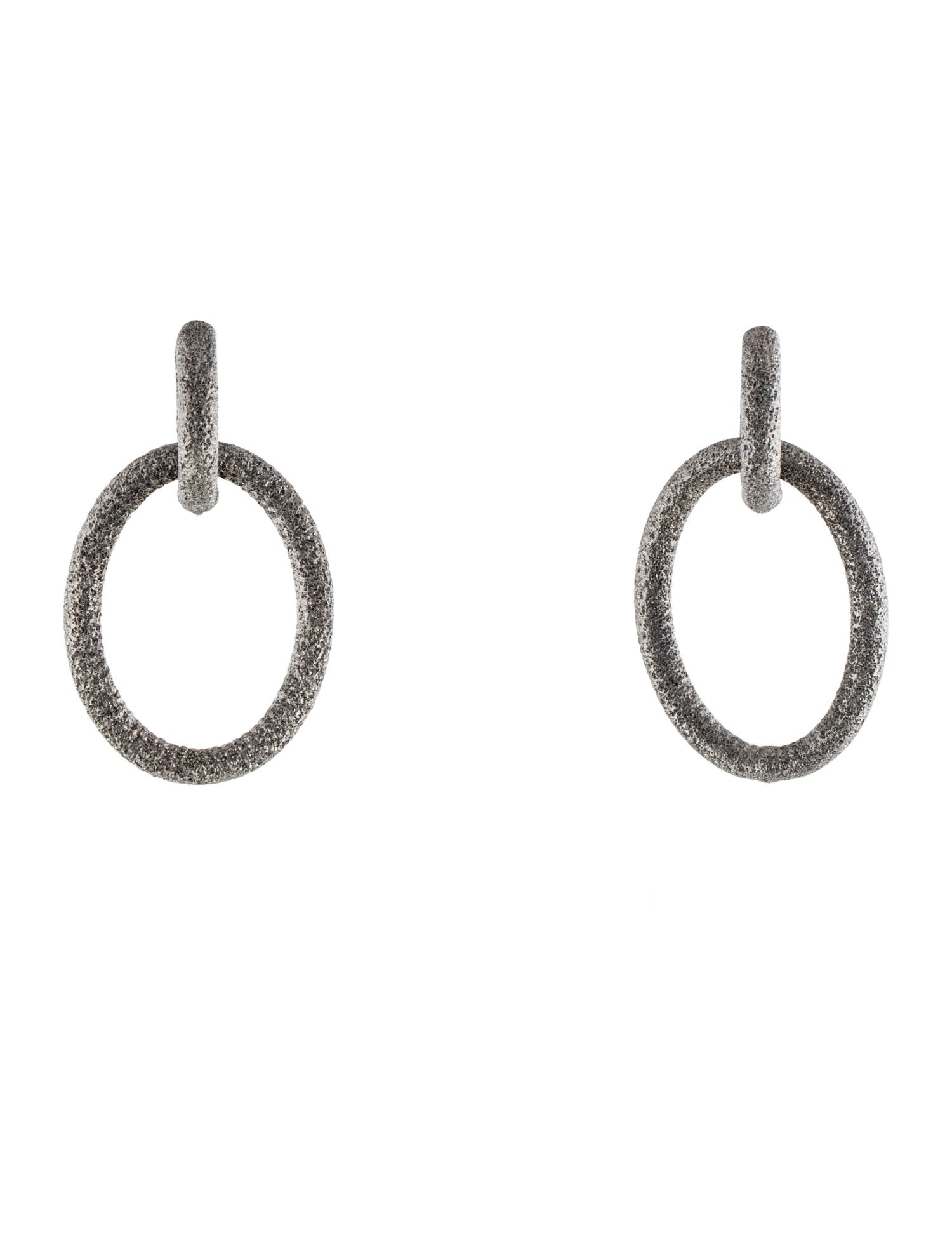 Carolina Bucci 18K Florentine Finish Oval Link Earrings