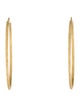 Carolina Bucci 18K Florentine Finish Thin Hoop Earrings