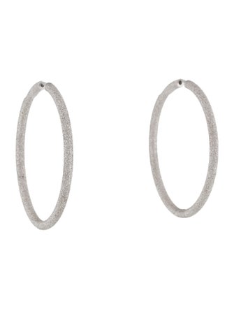 Carolina Bucci 18K 1885 Florentine Finish Extra Large Round Hoop Earrings