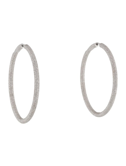 Carolina Bucci 18K 1885 Florentine Finish Extra Large Round Hoop Earrings