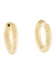 Carolina Bucci 18K Florentine Finish Huggie Earrings
