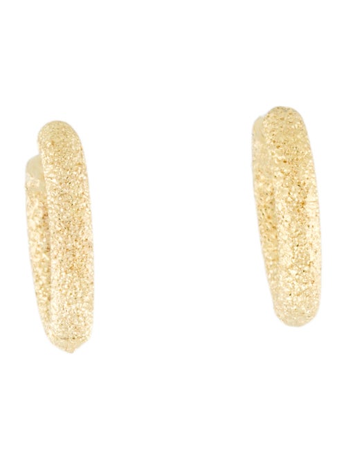 Carolina Bucci 18K Florentine Finish Huggie Earrings