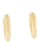 Carolina Bucci 18K Florentine Finish Huggie Earrings