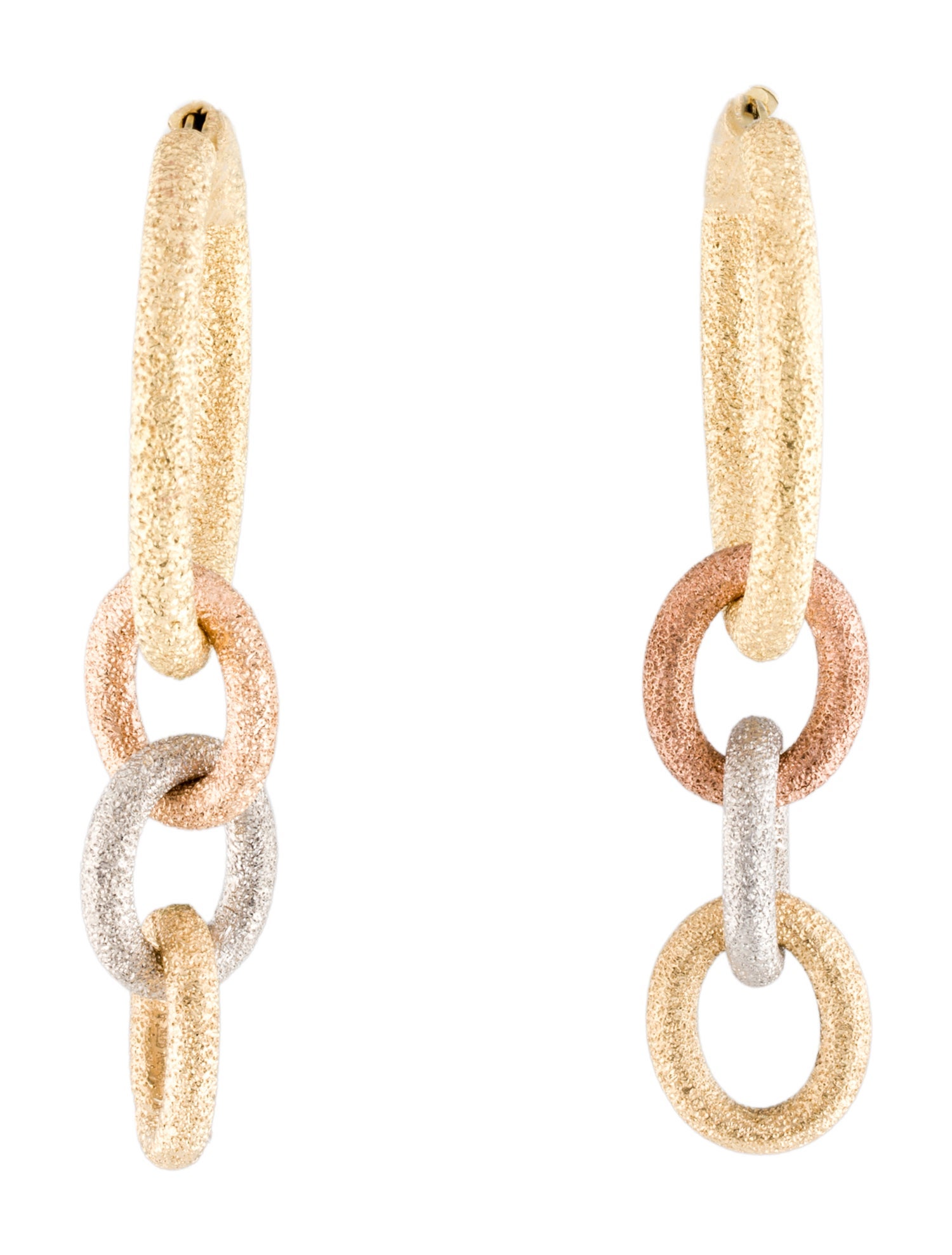 Carolina Bucci 18K 1885 Small Hoop with Triple Hoop Dangle Earrings