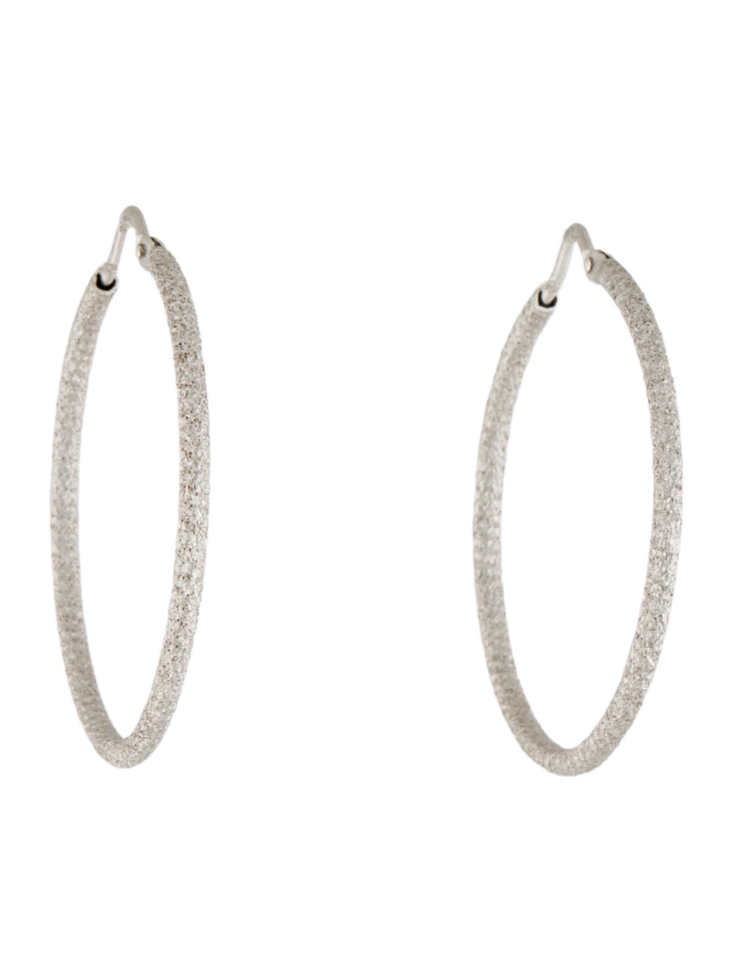 Carolina Bucci 18K Florentine Finish Small Thin Hoops