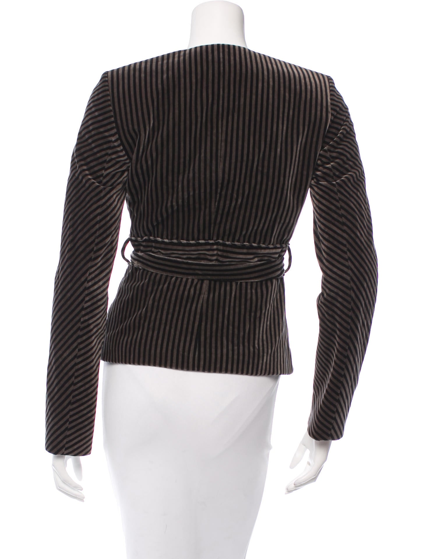 Cacharel Velvet Striped Jacket Clothing CAC21169 The RealReal