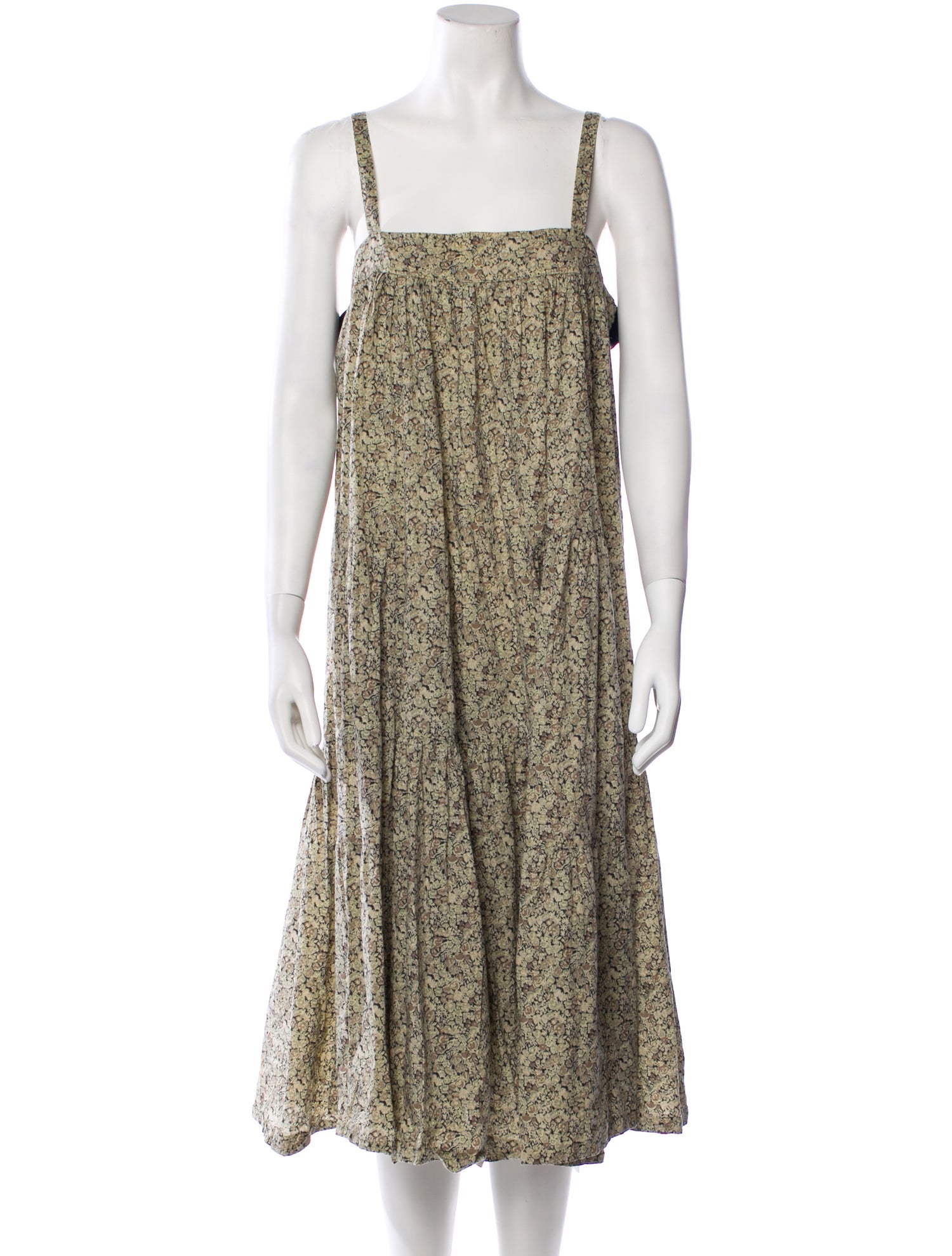 Cacharel Floral Print Midi Length Dress