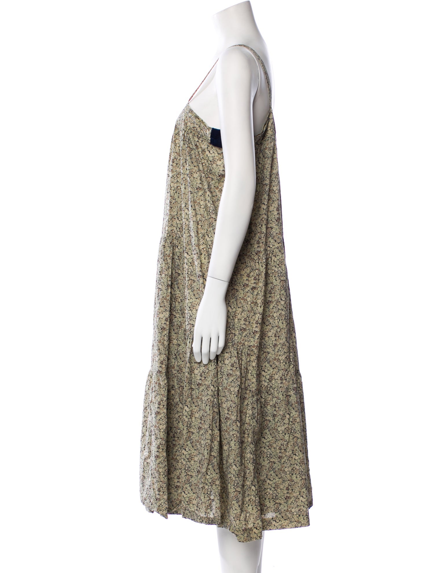 Cacharel Floral Print Midi Length Dress