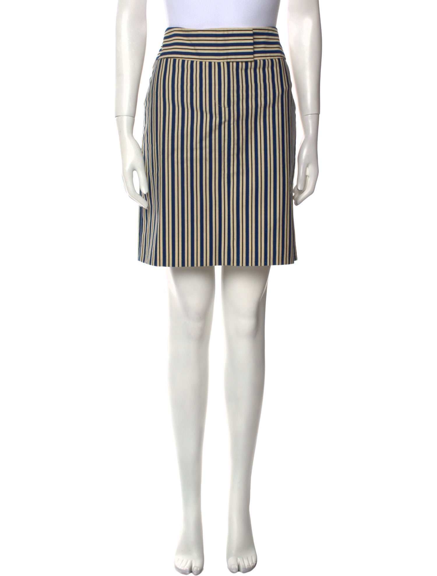 Cacharel Striped Knee-Length Skirt