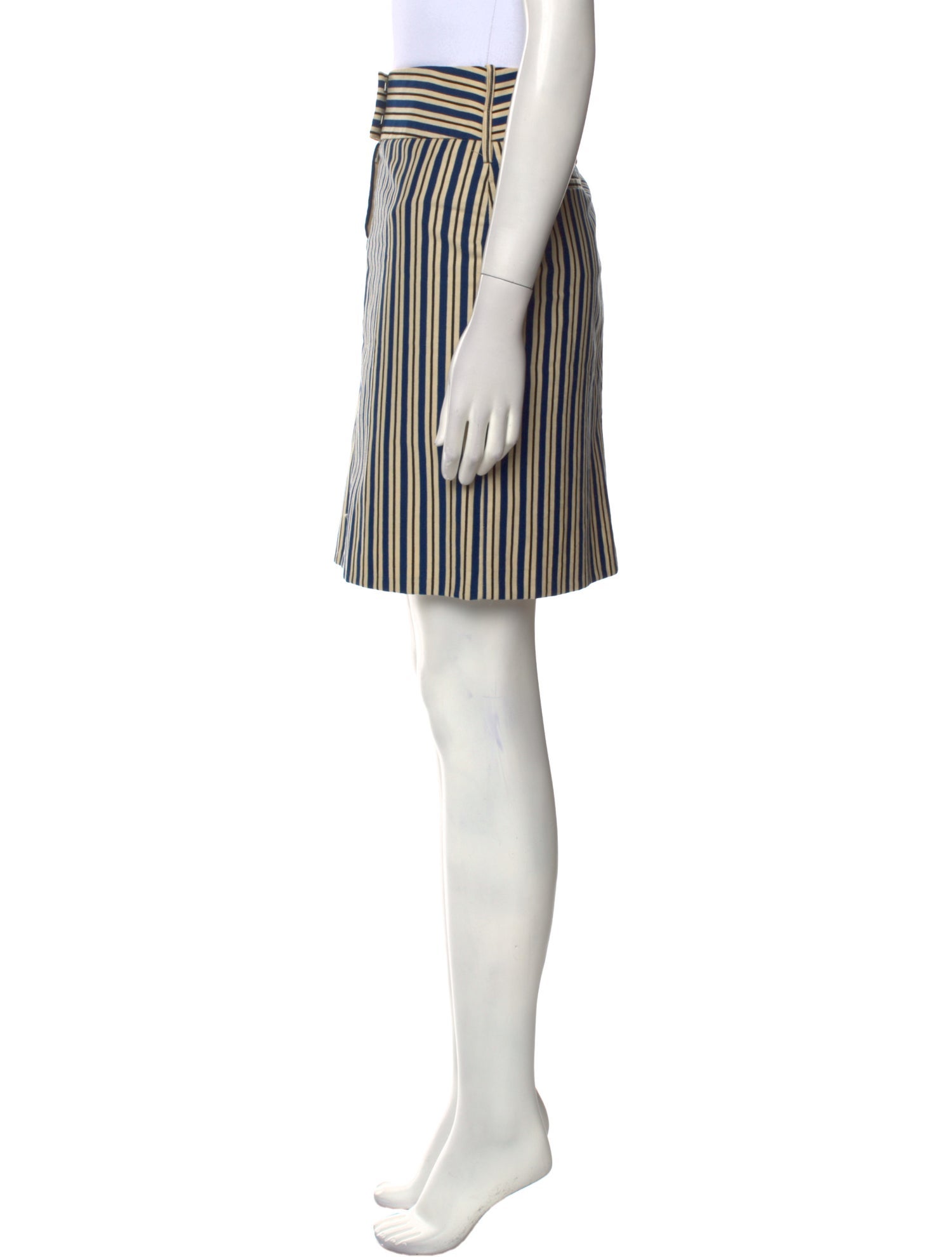 Cacharel Striped Knee-Length Skirt