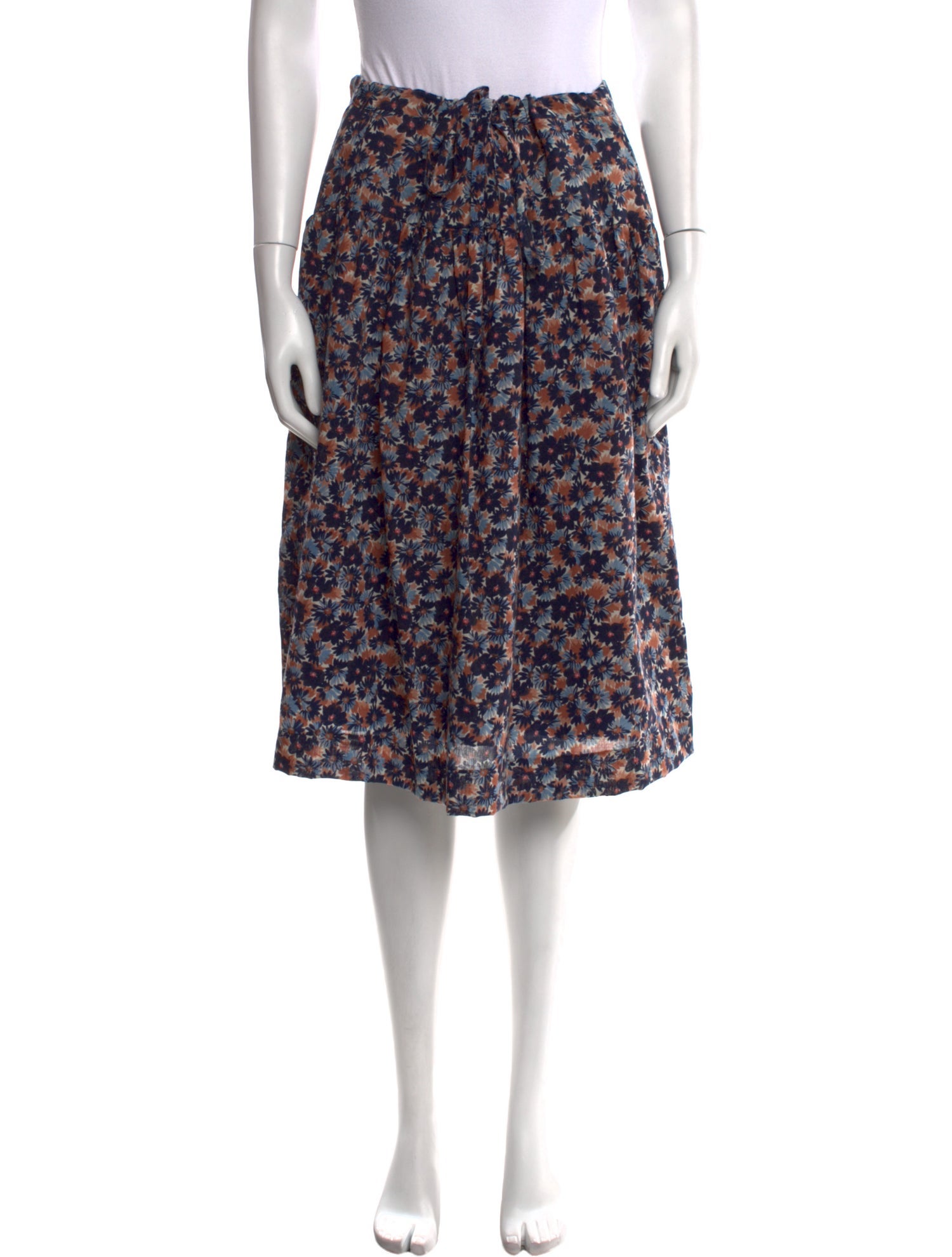 Cacharel Floral Print Knee-Length Skirt