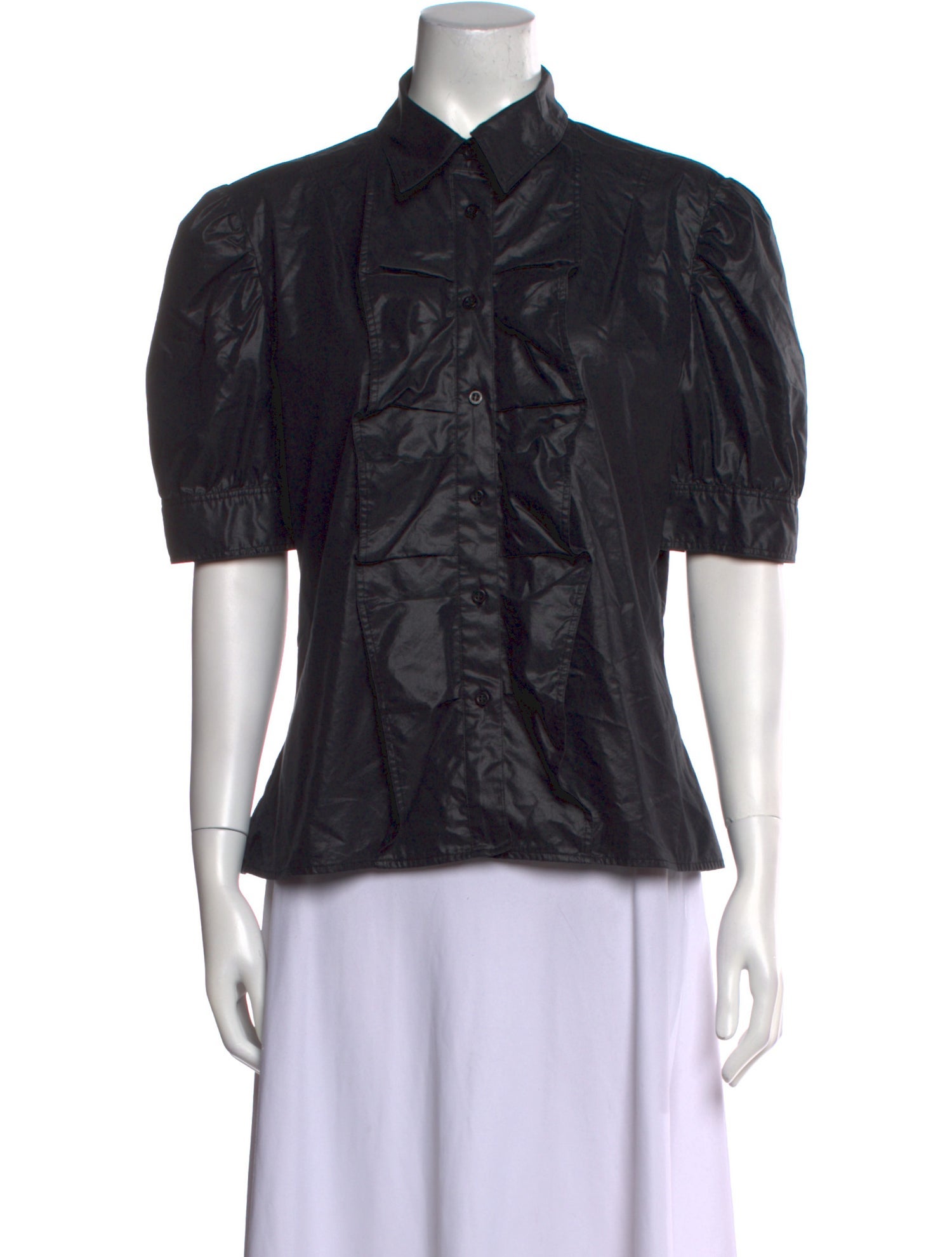 Cacharel Short Sleeve Button-Up Top