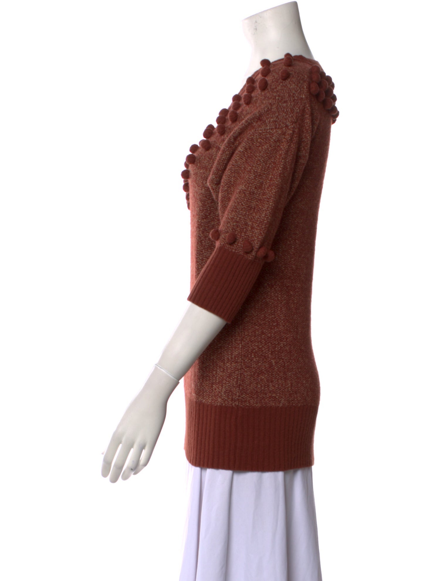 Cacharel Printed V-Neck Sweater