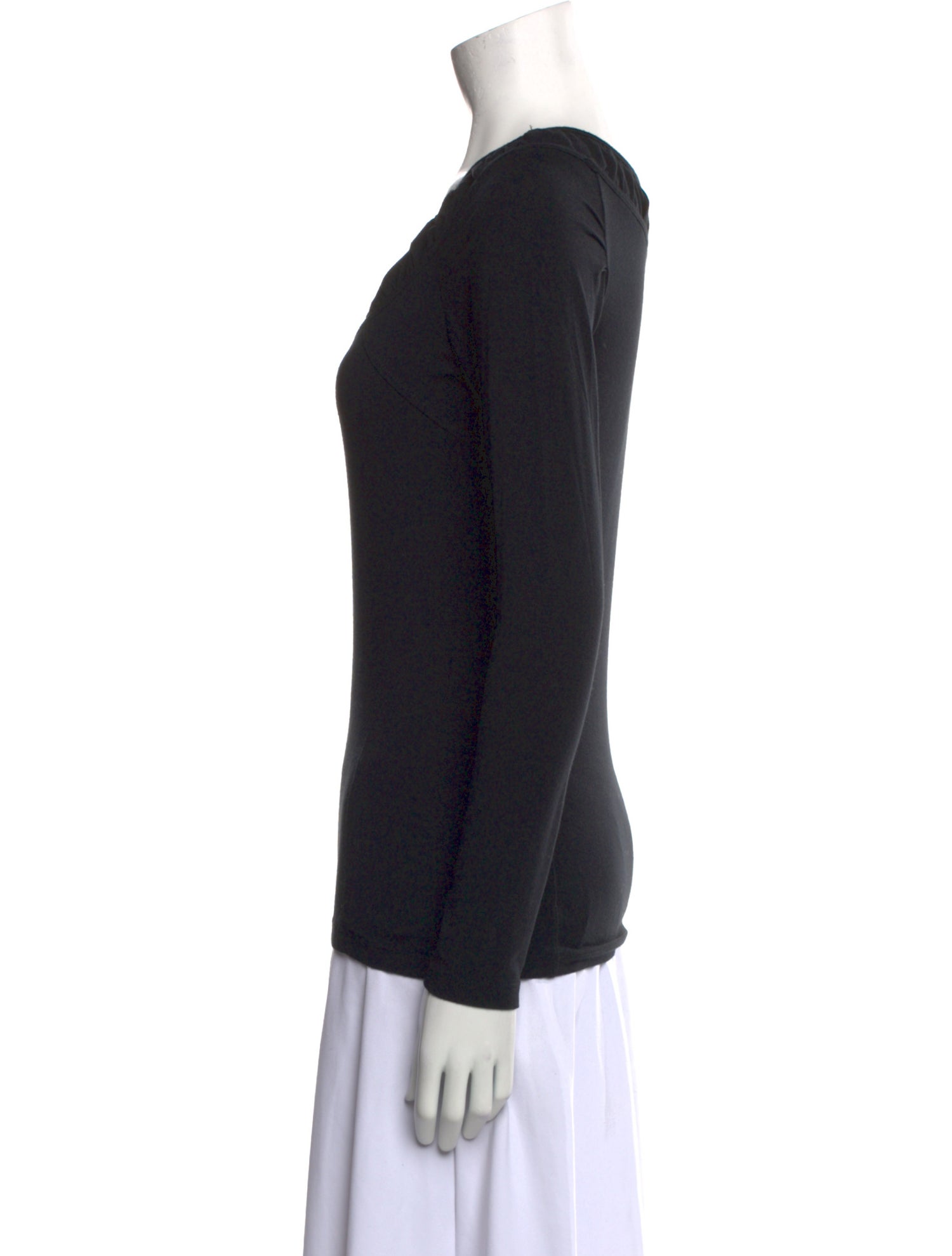 Cacharel Scoop Neck Long Sleeve Top