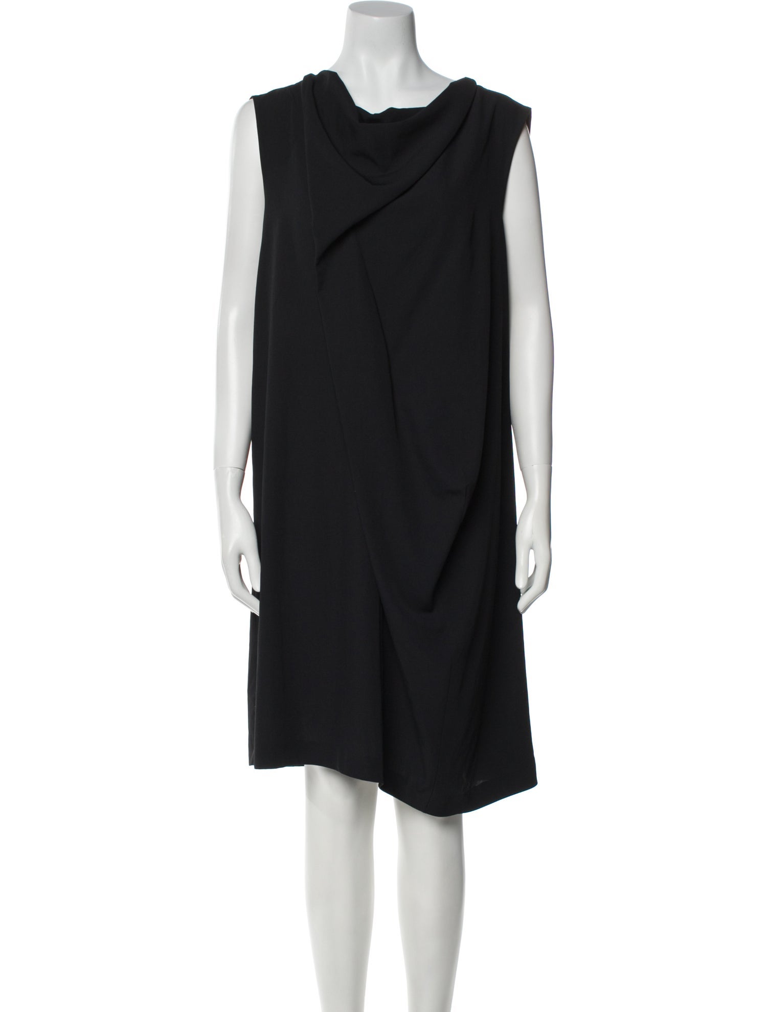 Cacharel Cowl Neck Knee-Length Dress