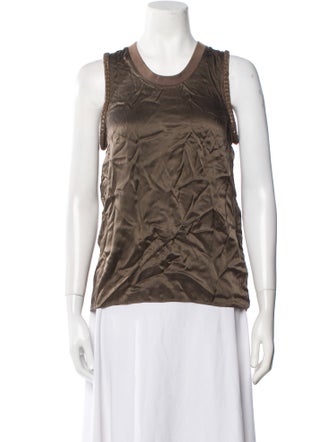 Cacharel Silk Scoop Neck Top