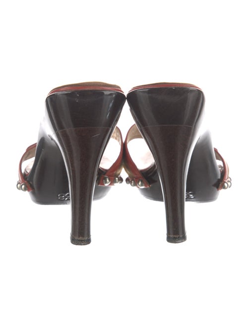 Cacharel Leather Printed Slides