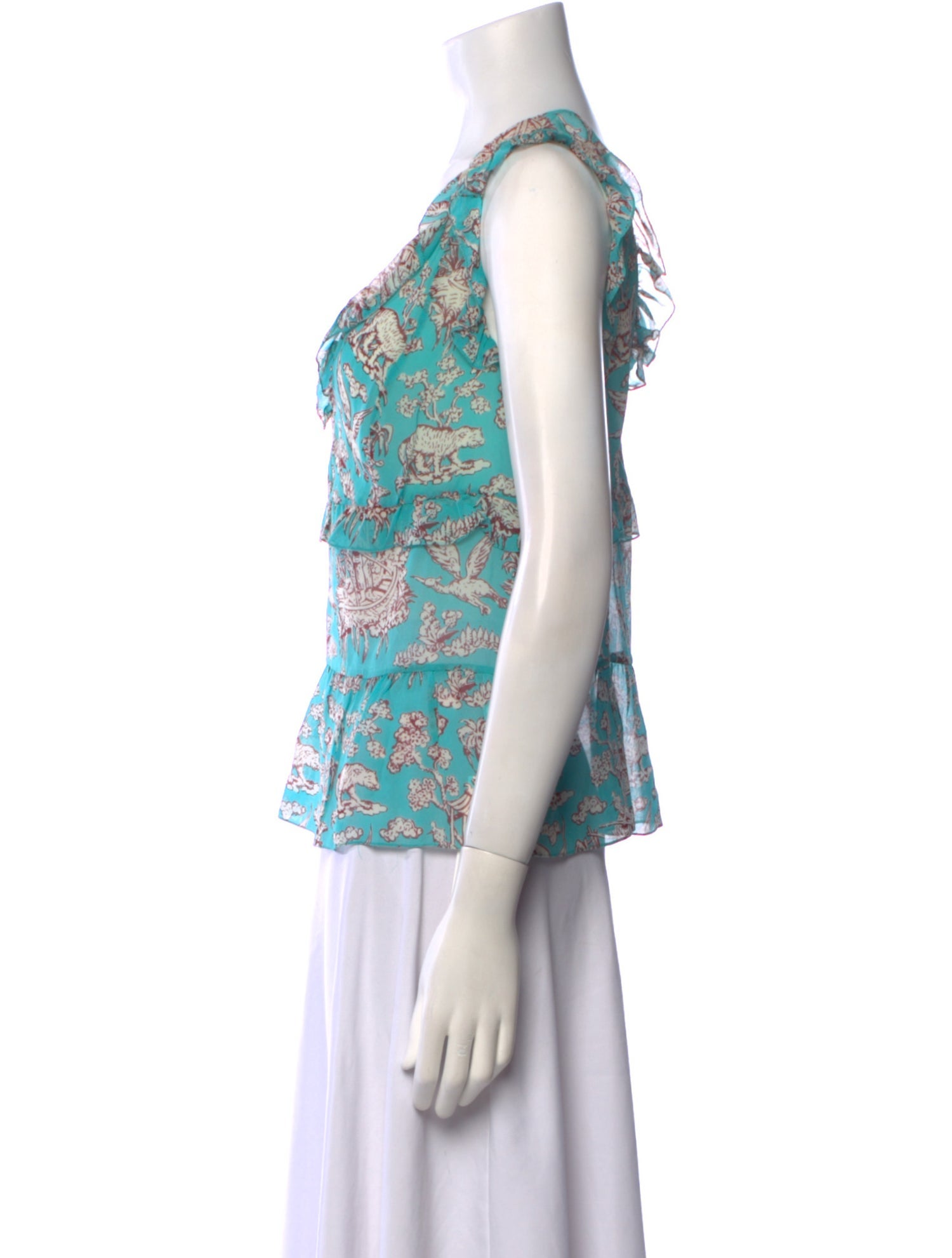Cacharel Silk Printed Blouse