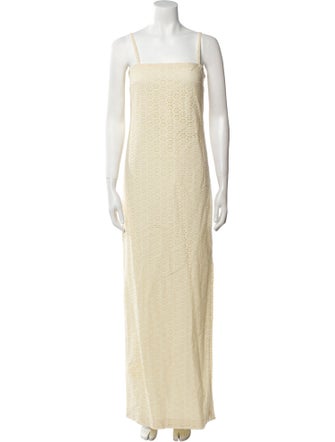 Cacharel Square Neckline Long Dress