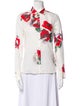 Cacharel Floral Print Long Sleeve Button-Up Top