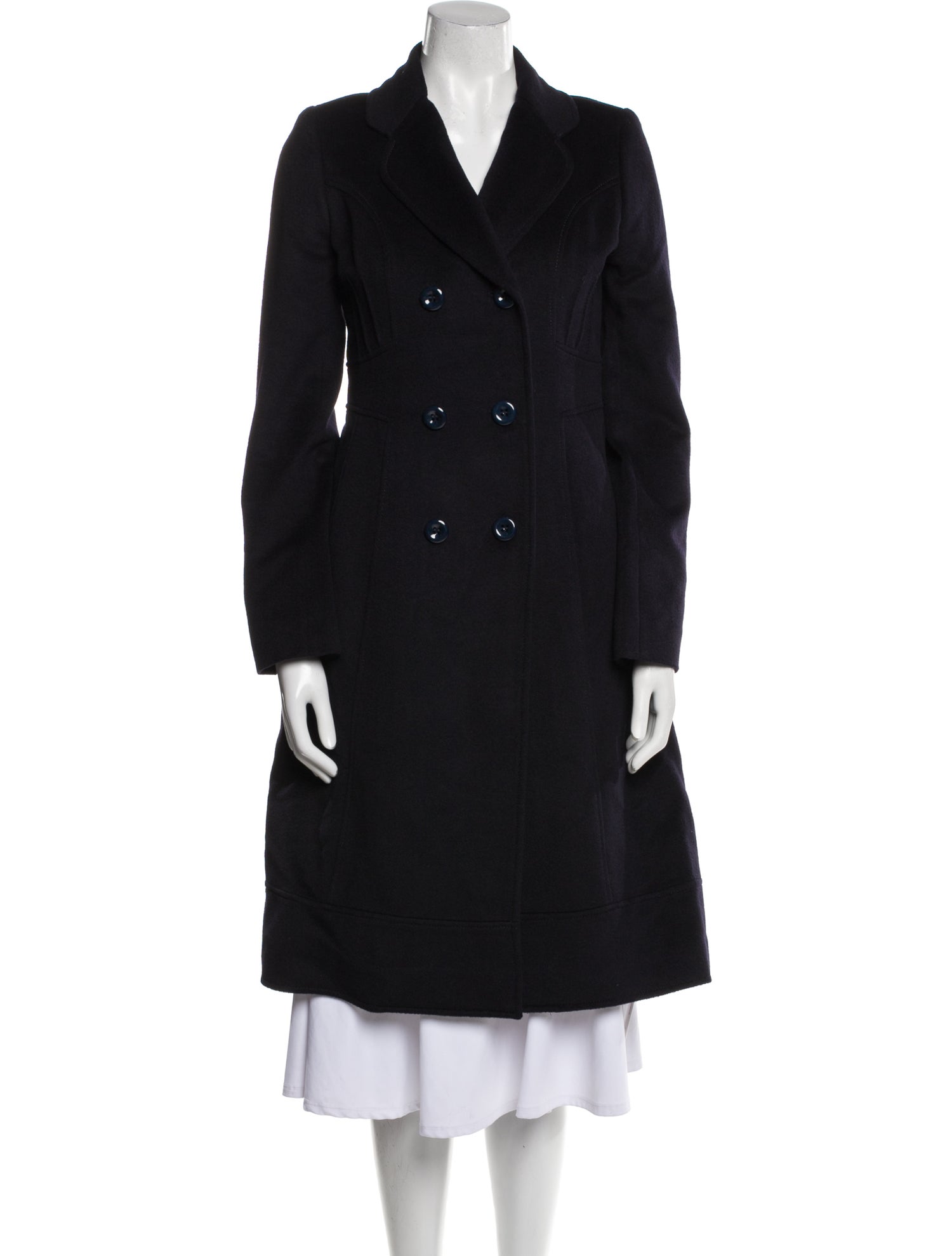 Cacharel Virgin Wool Printed Peacoat