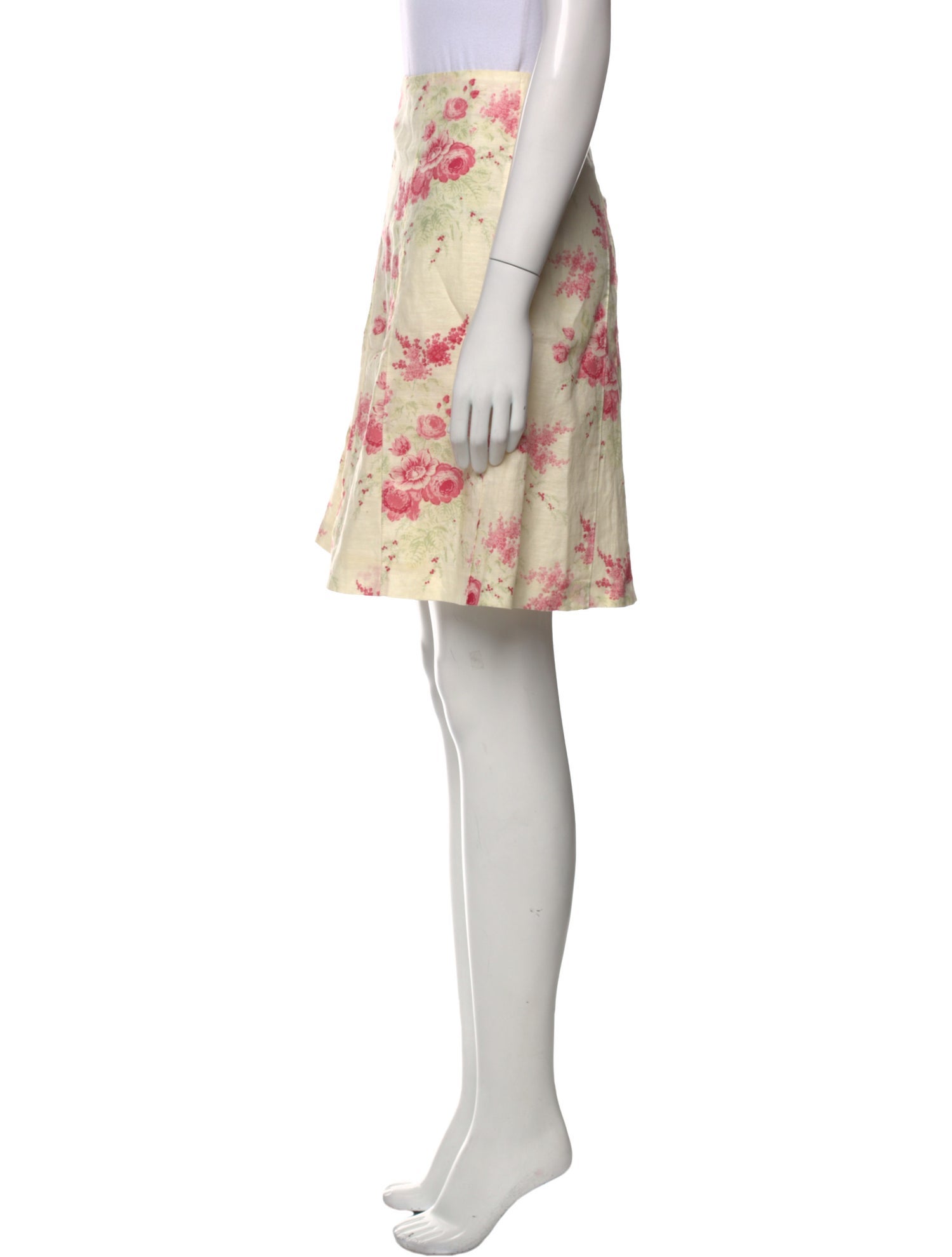 Cacharel Floral Print Knee-Length Skirt