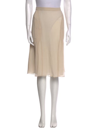 Cacharel Pleated Accents Knee-Length Skirt